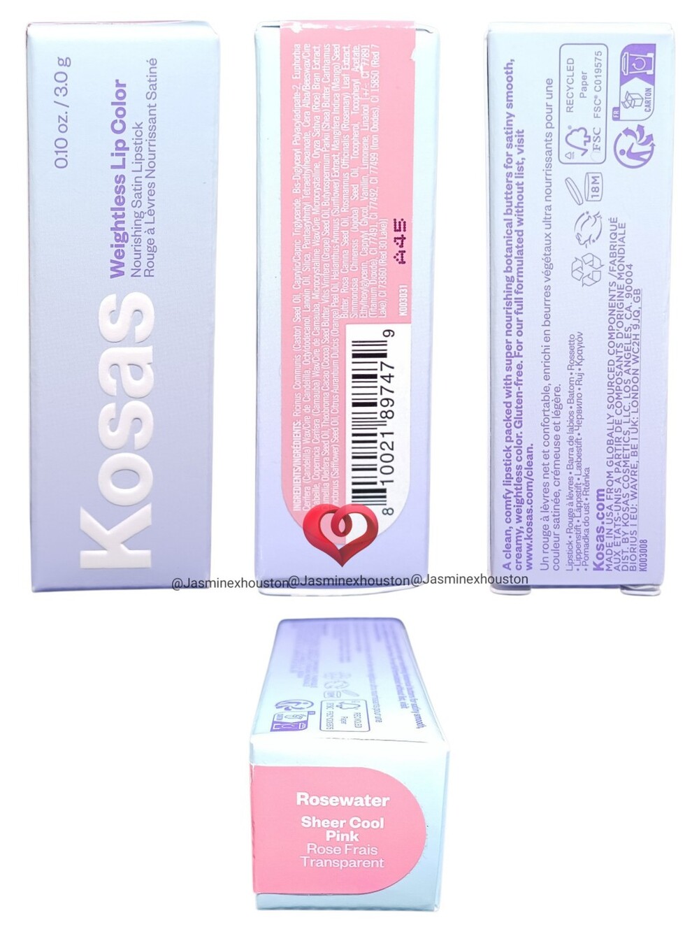KOSAS Weightless Lip Color In Rosewater - Picture 6 of 6
